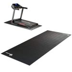 PowerMax Fitness PMM-09 High-Density Treadmill Mat | SBR & PU Synthetic Material | Anti-Slip Surface, Shock Insulation, Noise & Vibration Reduction | Protects Floor & Gym Equipment | Easy-to-Clean
