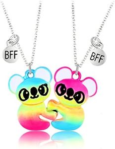 Hifot Bff Collana dell amicizia per 2 Bimba Ragazza, Catena Collana Donna Argento, Collana Con Ciondolo Koala per Regalo Donna Laurea Compleanno Regali Amica