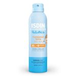 ISDIN Fotoprotector Transparent Spray Wet Skin Pediatrics SPF 50 - Kids Sunscreen Spray - Invisible, Instant Dry & Water Resistant - Apply on Wet Skin, 250ml