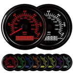 KGOB 85MM 7 Backlight Universal GPS Speedometer 0~120MPH 0-180Km/h Boat GPS Speedometer Marine Odometers Speed Gauges Indicators Waterproof