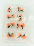 Fly Fishing Tactical KLINKHAMMER X 16 Dry Flies Sizes 12-14 set of Trout Flies With clip shut box