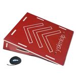 Jump Practice Ramp for Skateboards,BMX Bike,Bicycle,RC Car & Roller Skating - Kids ramp for Jumping Practice, Easy to Assemble & Portable (26 "L x 24" W x 8 "H)