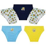 SPONGEBOB SQUAREPANTS Boys Underwear Briefs, Comfy Breathable Cotton Pants for Kids - Pack of 5 (Multi, 2-3 Years)