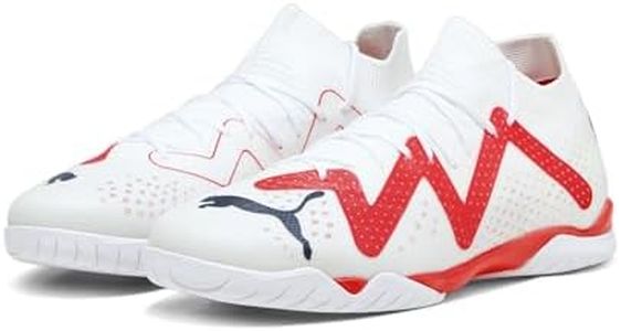 PUMA Future Match It, Scarpe da Calcio Uomo, White Black Fire Orchid, 44.5 EU