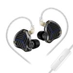 Linsoul KZ PRX Planar Driver In Ear Monitor, HiFi Wired Earbuds, Ultra-Thin Planar Diaphragm IEM Earphone with Recessed 2pin Silver-Plated OFC Headphone Cable for Audiophiles Musicians (With Mic)