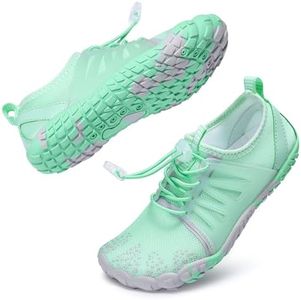 Stelle Kids Water Shoes for Girls Boys Swim Beach Hiking Pool Non-Slip Shoes Barefoots for Toddler/Little/Big Kids(Mint Green,6MB)