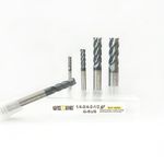 WEXWE Tools Carbide Square End Mill, CNC Cutting Tools for Stainless Steel,Hardened Steel,High Temp Alloys,Medium Alloy Steels, 4 Flute,Flat Machining Set (1/8" 3/16" 1/4" 5/16" 3/8" 5Pcs)