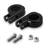 VASTMT Replacements Highway Pegs Mount Kit Foot Peg Mounting Kits Clamps for 1.25" 1-1/4" Engine Guards Fit for Harley Electra Road King Street Glide