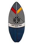 Two Bare Feet 41" Skimboard Suitable for Beginners, 7 Ply wooden construction with nose pre curve, Pin tail, Suitable for Adults and Kids (Aztec)