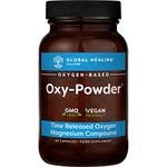 Global Healing Oxy-Powder Time-Released Oxygen Magnesium Compound - Colon Cleanse for Bloating & Occasional Constipation Relief - Detox Supplement for Adult Men & Women - 60 Capsules