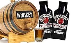 Cinnamon Whiskey Making Bootleg Kit w/Chalkboard & Book- Thousand Oaks Barrel Co. – Make & Age Spirits in an Oak Cask Keg- Best Father’s Day Gift Ever (5L)