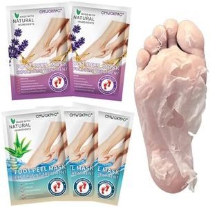 5 Pack Foot Peeling Mask,Exfoliator Peel Off Calluses Dead Skin Callus Remover,Foot Mask for Dry Cracked Feet,Foot Peel Masks for Men and Women Feet Peeling Mask for Stocking Stuffers