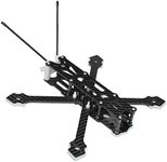 Qwinout 220mm Wheelbase Frame Kit 5inch X Type Carbon Fiber Quadcopter Frame for FPV RC Racing Drone Aircraft (White)