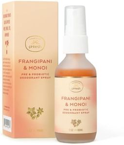 Honestly pHresh Pre & Probiotic Deodorant Spray for Women – Aluminum & Baking Soda Free Natural Deodorant Mist with 24-hour Odor Protection – Vegan, Made in USA - Frangipani and Monoi Scent, 2floz