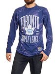 Calhoun NHL Surf & Skate Mens Crystal Tie Dye Long Sleeve Cotton Shirt – The Sunset Collection (Toronto Maple Leafs, X-Large)