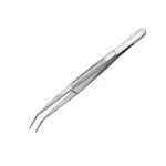 Lmyzcbzl Stainless Steel Tweezers, Sewing Machine Tweezers, Universal Bent Tip Tweezers, Multipurpose Stainless Steel Tweezers, with Curved Pointed Serrated Tip