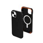 UAG Designed for iPhone 14 Case Black 6.1" Civilian Built-in Magnet Compatible with MagSafe Charging Sleek Ultra Thin Slim Dropproof Shockproof Protective Cover by URBAN ARMOR GEAR