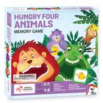 Chalk And Chuckles Hungry Four, Memory Game, Age 3-7 Years Old, Preschool Educational Activity Kit for Kids- Girls and Boys (Multi-Color)