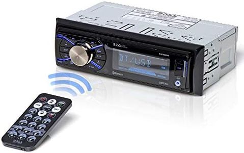 BOSS Audio Systems 632UAB Multimedia Car Stereo - Single Din, Bluetooth Audio and Hands-Free Calling, Built-in Microphone, MP3 Player, USB Port, AUX Input, AM/FM Radio Receiver, Detachable Front Panel