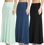 Womens Plus Size Maxi Length Long Skirt Skirts Summer Flowy Faldas Mujer Skirts Spring Pencil Tummy High Waist Ladies Modest