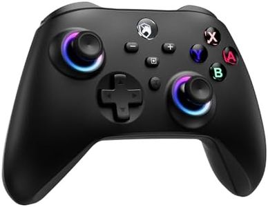 ECHTPower Wireless Switch Controller for Switch/PC/iOS/Android,1000mAh Switch Pro Controller with 9 Color RGB Light, Bluetooth Switch Controller with Macro Buttons, 6 Axis Gyro, Dual Vibration, Turbo