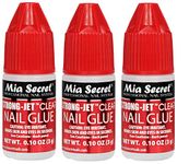 3pcs Mia Secret Strong-Jet Clear Nail Glue with Calcium & Vitamin E