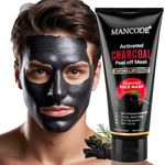 Mancode Activated Charcoal Peel Off Mask For Men, Charcoal Peel Off Mask For Women, Face Mask For Men, Charcoal Face Mask, Active Cooling Effect, Deep Skin Purifying Cleansing (100 ml)