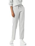 Amazon Essentials Women's Fleece Straight-Leg Jogging Bottoms (Available in Plus Size), Grey Heather, XL