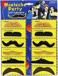 IRYNA Fake Moustache 12 Pack Black 