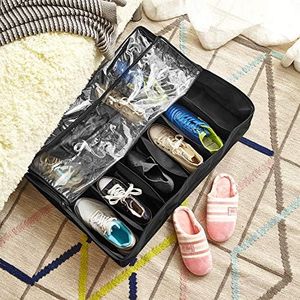 Underbed Shoe Holder - TUSK College Storage - Black