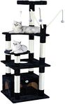 Go Pet Club 65.5-Inch Black Cat Tre