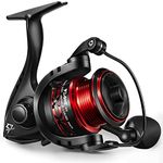 Piscifun Flame Spinning Reels, Ultralight Spinning Fishing Reel with 5.2:1 High Speed Gear Ratio, Lightweight 9+1BB Ultra Smooth Fishing Reels, 500 Series