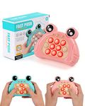 Push Puzzle Game Machine Pop Fidget Light-Up Squeeze Poppet Sensory Toy Educational Push Pop Bubble Toy Stress Relief Party Favors Puzzle Game for Kids Teens Adults