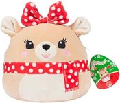 Squishmallows Original 8-Inch Clarice - Rudolph The Red Nosed Reindeer - Official Jazwares Christmas Plush - Collectible Soft & Squishy Reindeer Stuffed Animal Toy - Gift for Kids, Girls & Boys