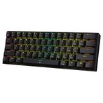 Redragon K630 Dragonborn 60% Wired RGB Gaming Keyboard, 61 Keys Compact Mechanical Keyboard with Linear Red Switch, Pro Driver Support, Black