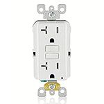 Leviton GFTR2-W Self-Test SmartlockPro Slim GFCI Tamper-Resistant Receptacle with Led Indicator, 20-Amp, White