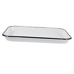 SWOOMEY Ceramic Baking Sheet Non Stick Baking Sheet Ceramic Serving Tray Ceramic Baking Tray Pan Dish Enamel White Multifunctional Baking Tray Pancake Baking Pan Oven Pan for Restaurant