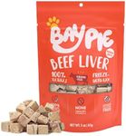 BAYPIE Premium Freeze-Dried Beef Liver Treats for Dogs & Cats - Single-Ingredient, Grain-Free, High-Protein Training Snacks - Natural Raw Food Topper - 3 oz