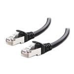 Cable Matters Snagless Shielded Cat6A Ethernet Cable 50 ft (SSTP, SFTP Shielded Ethernet Cable, Shielded Cat6 Cable, Cat 6 Shielded Network Cable) in Black