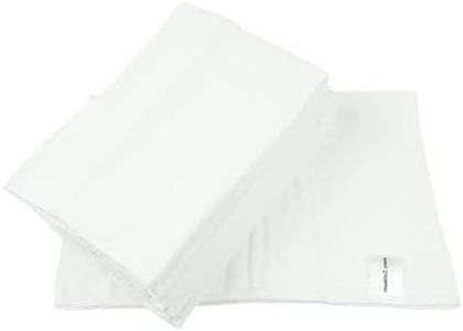 MuslinZ 6 Pack Prefold Cloth Nappies White Cotton Muslin Cloth Diaper Baby Reusable Nappy (Size 3)