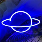 iceagle Planet Neon Signs Wall Decor,Battery or USB Operated LED Decor Signs for Party,Christmas,Home,Festival,Kids Bedroom