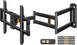 Perlegear TV Wall Bracket, 943mm Long Arm for 42-84 Inch TVs up to 68 kg, Swivel and Tilt Wall Mount with Extra-Long Reach, Articulating Full Motion TV Bracket, Max VESA 600x400mm