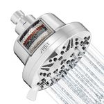 PJET Stainless Steel Multiflow Polished Shower Head Filter for Hard Water - Softener With Purifier Cartridge for Tanker/Borewell