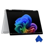 HP OmniBook 5 Flip 2-in-1 14" Touchscreen 2K Laptop - Intel Core 7 150U, 16GB RAM, 512GB SSD, Windows 11, Newest Model (with Microfiber Cloth) - Glacier Silver (14-fp0023dx)