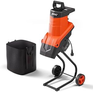 AIVOLT Electric Wood Chipper Shredder, 1800W Mulcher Chipper Shredder with Collection Bag, 1.8 Inch Cutting Diameter for Mulching, Composting, Yard Cleanup, Lawn Care