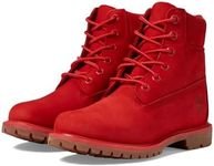 Timberland Women's 50th Anniversary Edition 6-inch Waterproof Fashion Boot, Medium Red Nubuck, 8