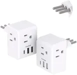 2 Pack Italy Travel Plug Adapter, T