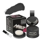 MIFELOY Root Cover Up Powder, Touch Up Hair Color for Grey, Roots Concealer for Beard Line Eyebrow, Instantly Coverage Dye for Thinning Grays Hairline, Shadow Conceals Hair Loss, Black