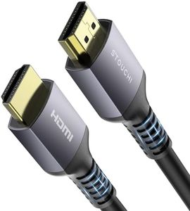 Stouchi 8K Long HDMI Cable 20FT/6M, 48Gbps Ultra High Speed HDMI 2.1 Cable Video Cord, CL3 Rated in-Wall, 8K60Hz 4K120Hz 2K144Hz eARC HDCP 2.2 & 2.3 HDR10+ Compatible for Gaming, PS5, HDTV