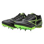 HHEALTH Track&Field Shoe Track Spikes Shoes Running Sprint Sneaker Black